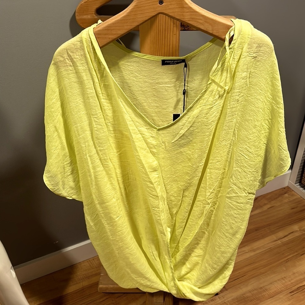 Point Zero bathing suit cover or summer top colour lemon. 1X NWT